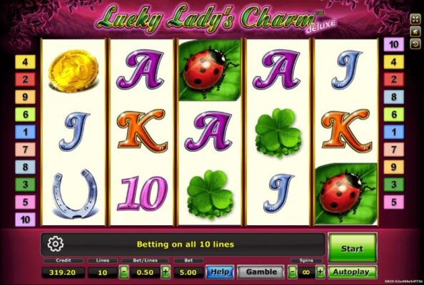 lucky lady's charm slot